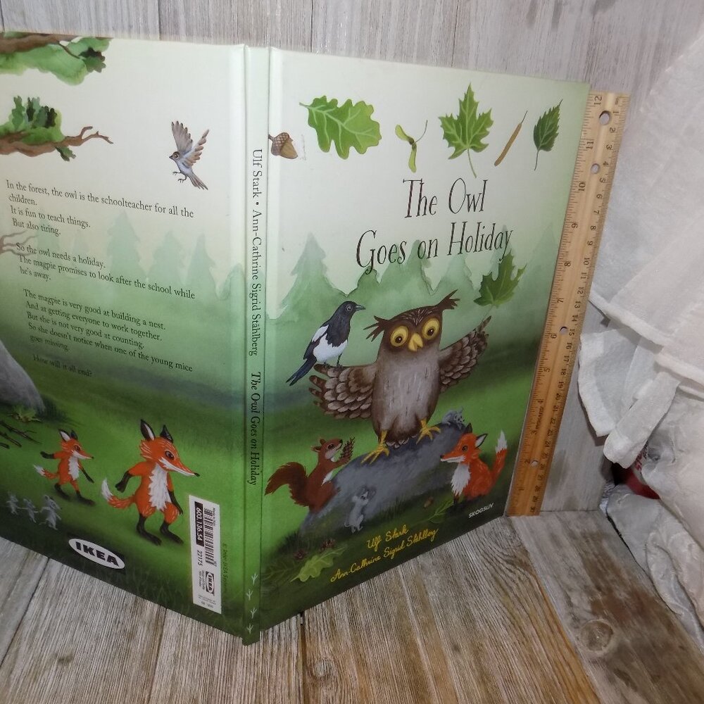 THE OWL GOES ON HOLIDAY Hardcover Book  by Ulf Stark Stahlberg Hardcover book IK